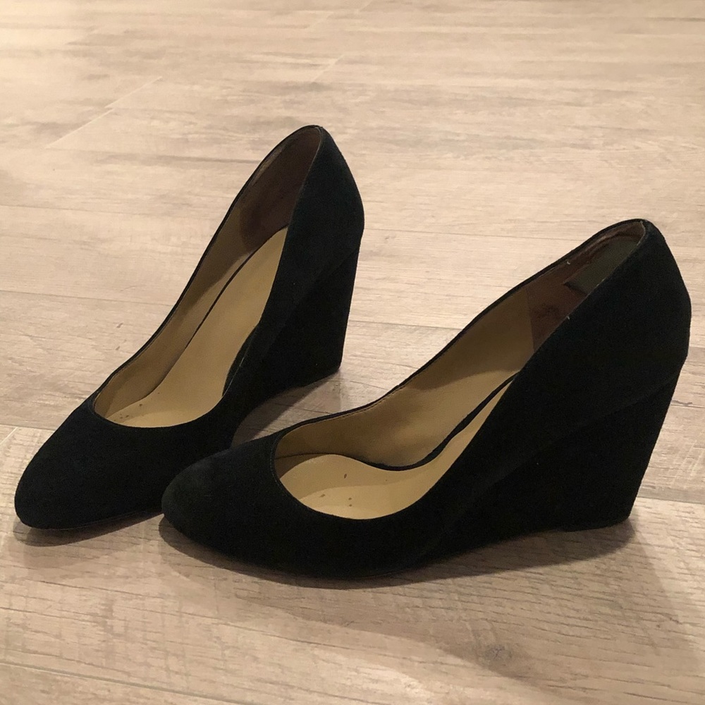 Ann Taylor suede wedges.